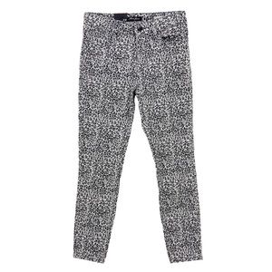 New MAVI Jeans Tess High Rise Skinny Cheetah Print Crop